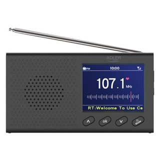 AD 1198 Radio przenośne - lcd - fm - bluetooth - zegar