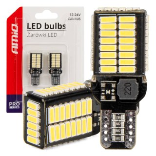 Żarówki led canbus pro series t15e w16w 54x4014 smd white 12v 24v amio-03724