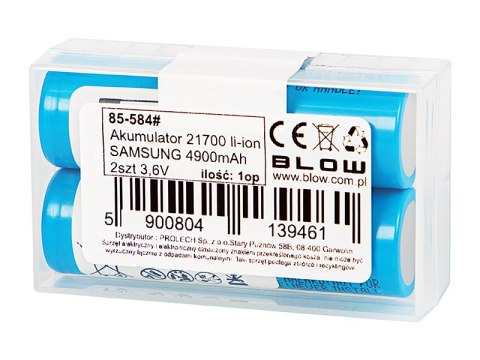 85-584# Akumulator 21700 li-ion samsung 4900mah 2szt 3,6v