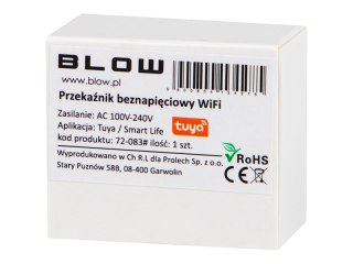 72-083# Inteligentny przekaźnik beznapięciowy wifi tuya