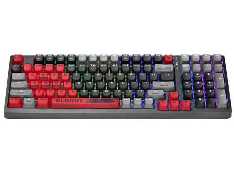 Klawiatura mechaniczna A4TECH BLOODY S98 USB Sports Red (BLMS Red Plus Switches)