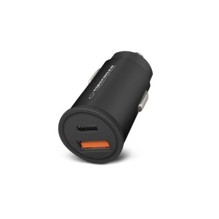 EZC111K Esperanza ładowarka samochodowa 20w usb-c pd 20w / usb-a qc 3.0 18w