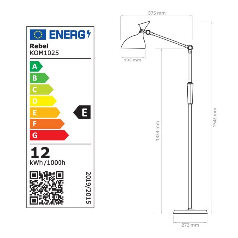 Lampa stojaca led ze ściemniaczem i zmianą temperatury barwowej