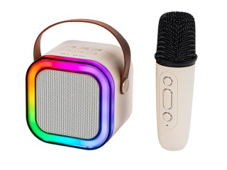 30-359# Głośnik bluetooth karaoke rgb 1 mikrofon