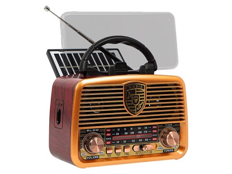 77-540# Radio przenośne analogowe am/fm bt blow ra10 solarne