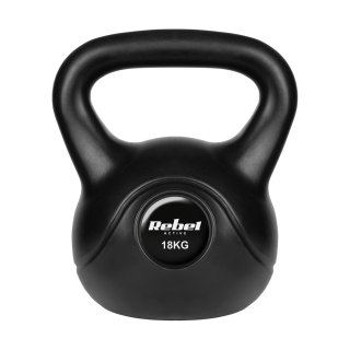 Kettlebell bitumiczny 18 kg REBEL ACTIVE