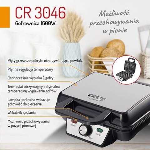 Gofrownica 1600W CAMRY CR 3046