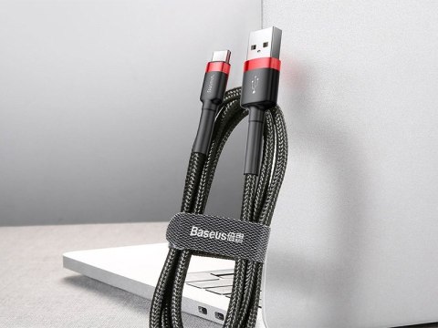 BASEUS Kabel USB Type C 2m (CATKLF-C91) Black+Red