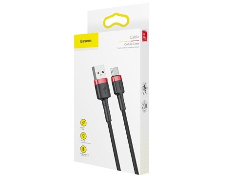 BASEUS Kabel USB Type C 2m (CATKLF-C91) Black+Red