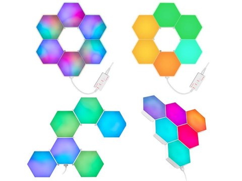 Sześciokątne lampy RGB Tracer Ambience - Smart Hexagon