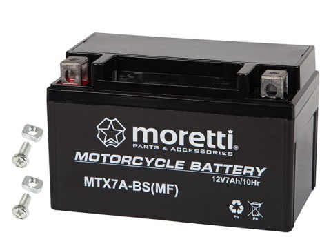 82-352# Akumulator motocyklowy 12v 7ah mtx7a-bs moretti