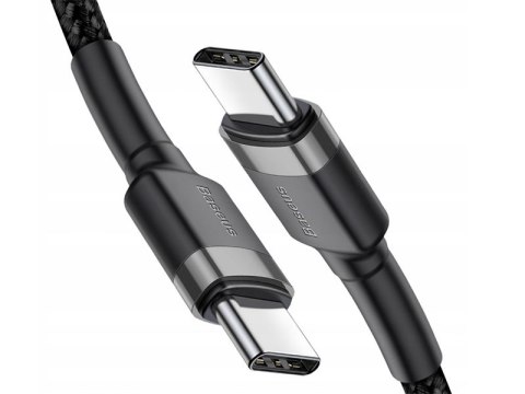 BASEUS Kabel USB-C do USB-C PD Cafule PD 2.0, QC 3.0, 60W, 2m (CATKLF-HG1) Czarno-szary