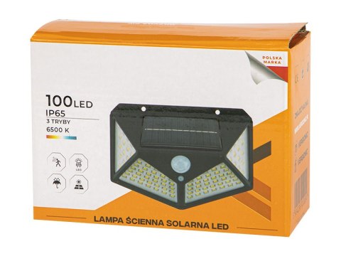 87-520# Lampa ścienna solarna led pir