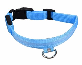 AG232A Obroża świecąca led 32-37cm blue