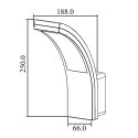 Lampa elewacyjna LED Maclean, 800lm, IP54, 10W, barwa naturalna biała (4000K), kolor czarny, MCE343 B