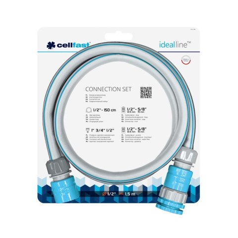 Zestaw przyłączeniowy 1/2" 1,5m Cellfast