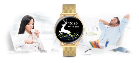 Damski SMARTWATCH G.Rossi SW015-5 Złoty