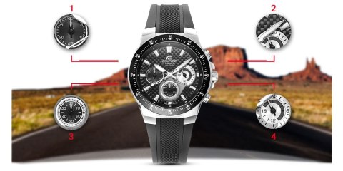 Zegarek Męski CASIO EDIFICE EF-552-1AVEF 10 BAR + BOX