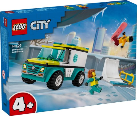 LEGO® City - Karetka i snowboardzista