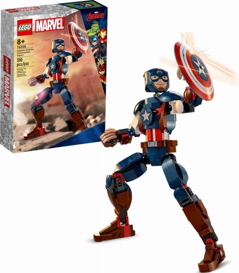 76258 - LEGO Super Heroes - Figurka Kapitana Ameryki do zbudowania