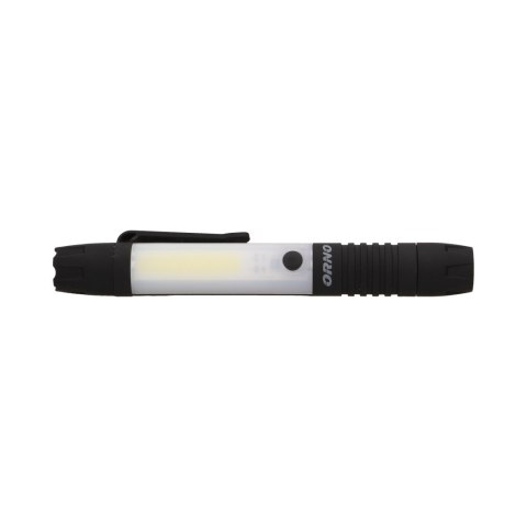 Latarka warsztatowa LED COB 3W+0,5W, 240lm+40lm, 3 x AAA, magnes