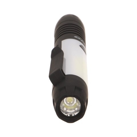 Latarka warsztatowa LED COB 3W+0,5W, 240lm+40lm, 3 x AAA, magnes