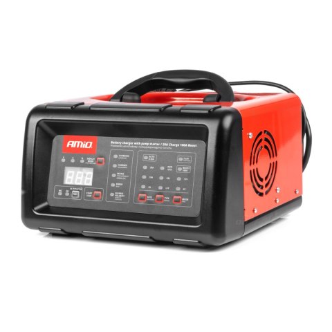 Prostownik cyfrowy z funkcją rozruchu booster jump starter 20a 6v 12v amio-04057