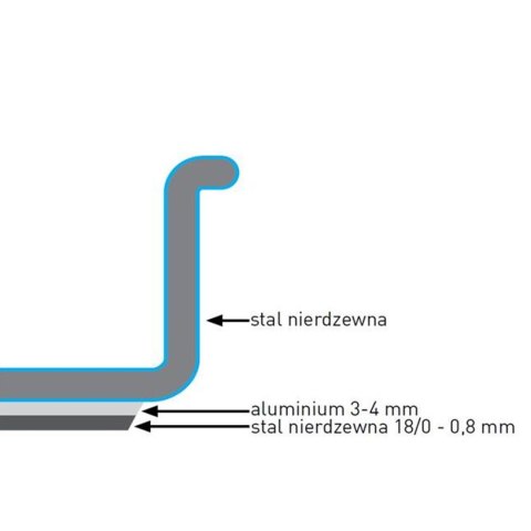 Garnek średni z pokrywką Budget Line 32 l 400x260 - Hendi 832851