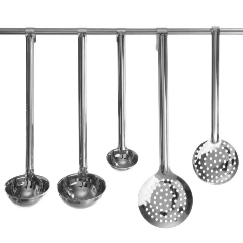 Łyżka cedzakowa HACCP ze stali Kitchen Line śr. 90 mm - Hendi 528105