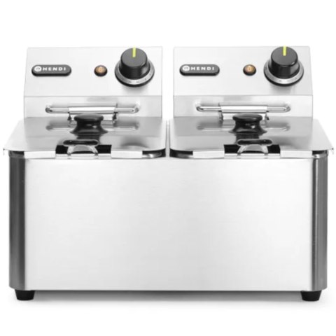 Frytownica gastronomiczna Kitchen Line 6kW 230V 2 x 4L - Hendi 205846