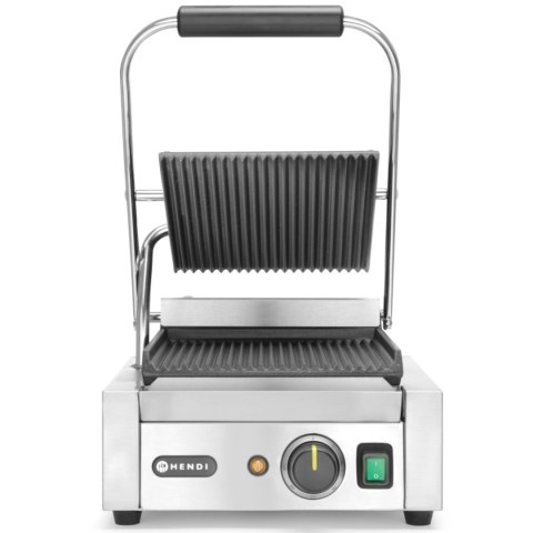 Kontakt grill kontaktowy ryflowany pojedynczy 1800W - Hendi 263501