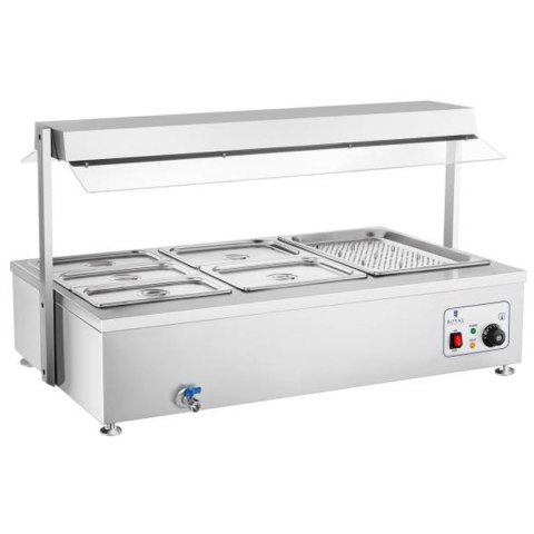 Bemar wodny podgrzewacz wolnostojący z kranem 6 x GN 150mm 55L Royal Catering