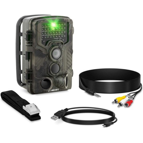 Fotopułapka kamera leśna z czujnikiem ruchu 8MP F-HD 20m IR LED USB