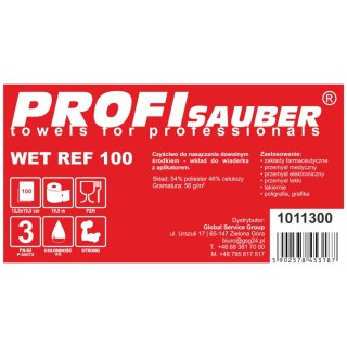 Ściereczki do nasączania POWER ProfiSauber WET REF 100 - WKŁAD