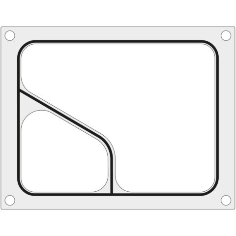 Matryca forma do zgrzewarki CAS CDS-01 na tackę dwudzielną COLT 227x178 mm - Hendi 805381