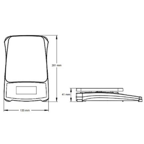 Waga techniczna kontrolna edukacyjna precyzyjna na baterie COMPASS CX 1200g / 0.1g - OHAUS CX1201