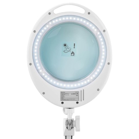 Lampa kosmetyczna z lupą szkłem powiększającym na biurko 5 dpi 60x LED śr. 127 mm