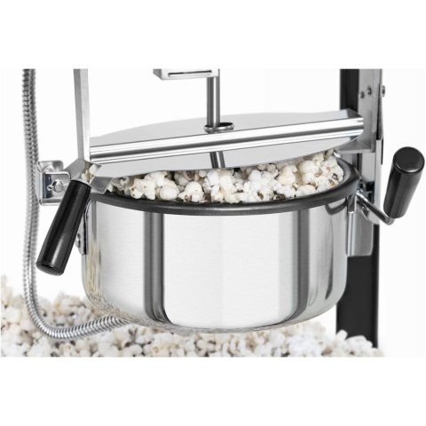 Maszyna automat urządzenie do prażenia popcornu retro TEFLON 1600 W 5-6 kg/h - czarno-złota