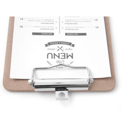 Podkładka deska pod kartę menu z klipsem Clipboard 125x180 mm - Hendi 664179