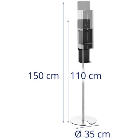 Dozownik do mydła stacja myjąca bezdotykowa automatyczna 100-140 cm 1 l