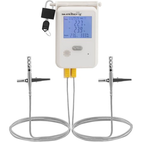 Termohigrometr rejestrator temperatury i wilgotności LCD USB Wi-Fi zakres 0-100% -50-350C