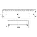 Wanna wychwytowa do zbiornika IBC paletopojemnika MAUZER 2 x 1000L