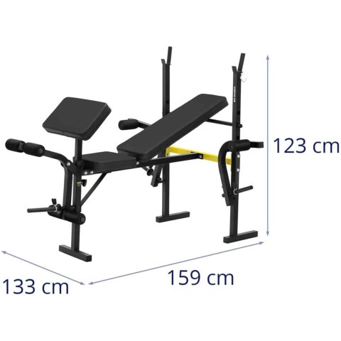 Ławka ławeczka treningowa pod sztangę z modlitewnikiem regulowana do 100 kg