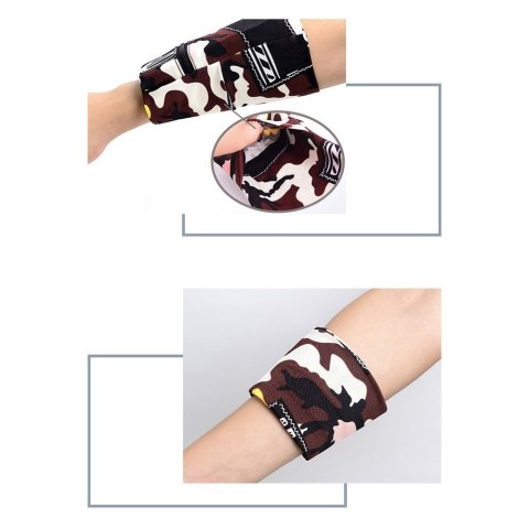 Opaska na ramię do biegania ćwiczeń fitness armband brązowy