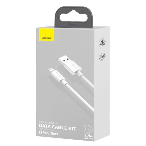 2x kabel USB Iphone Lightning szybkie ładowanie Power Delivery 1.5 m biały