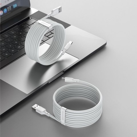 2x kabel USB USB-C szybkie ładowanie Power Delivery Quick Charge 40 W 5 A 1.5 m biały