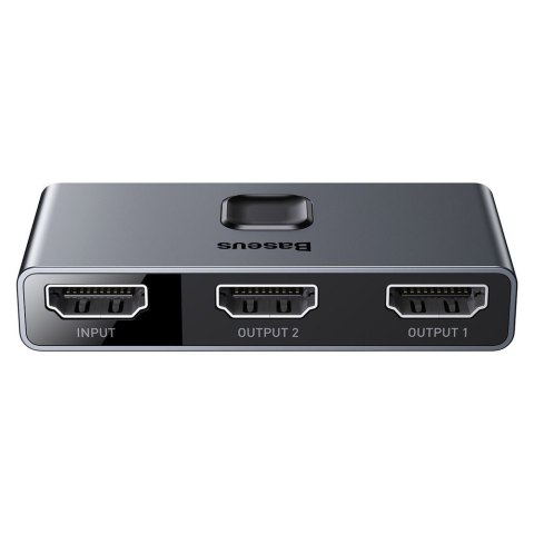 Przełącznik rozdzielacz splitter switch HDMI 2x HDMI 4K 30 Hz dwukierunkowy szary