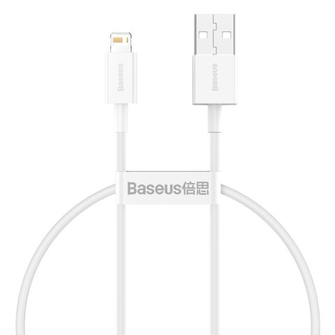 Superior kabel przewód USB Iphone Lightning 2.4A 25cm Biały