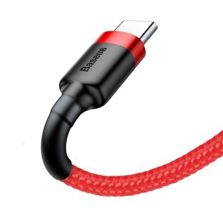 Wytrzymały elastyczny kabel przewód USB USB-C QC3.0 2A 2M czerwony