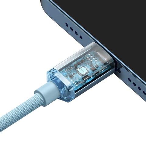 Kabel przewód USB-C Iphone Lightning szybkie ładowanie 20W 1.2m niebieski